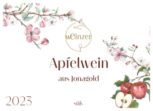 Apfelwein 2023 - 0,75l - 10 % vol. Alc - süß