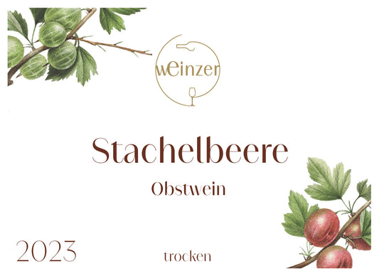 Stachelbeere 2023 - 0,75l - 14,6 % vol. Alc - trocken